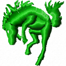 Horses Embroidery Design 6